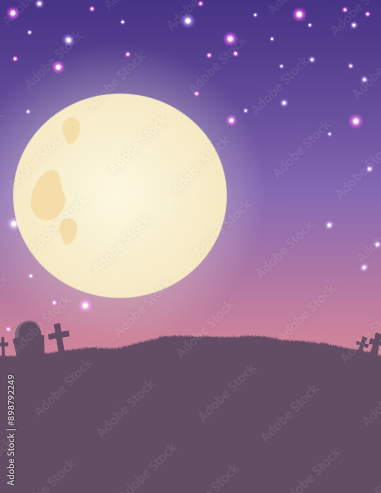 Naklejka premium Postcard for Halloween