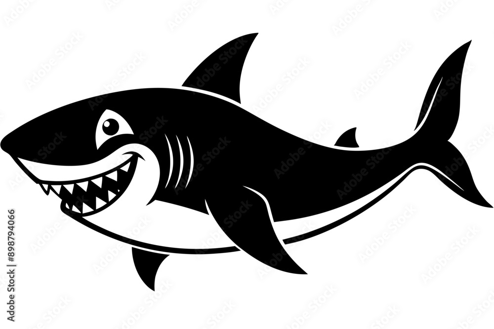 Funny Shark Vector Illustration, Cartoons, Clipart, and Line Art Design on White Background, Cute and funny shark illustration in vector, cartoon, clipart, and line art design on white background. Funny Shark Vector Illustration, Cartoons, Clipart, and Line Art Design on White Background, Cute and funny shark illustration in vector, cartoon, clipart, and line art design on white background.