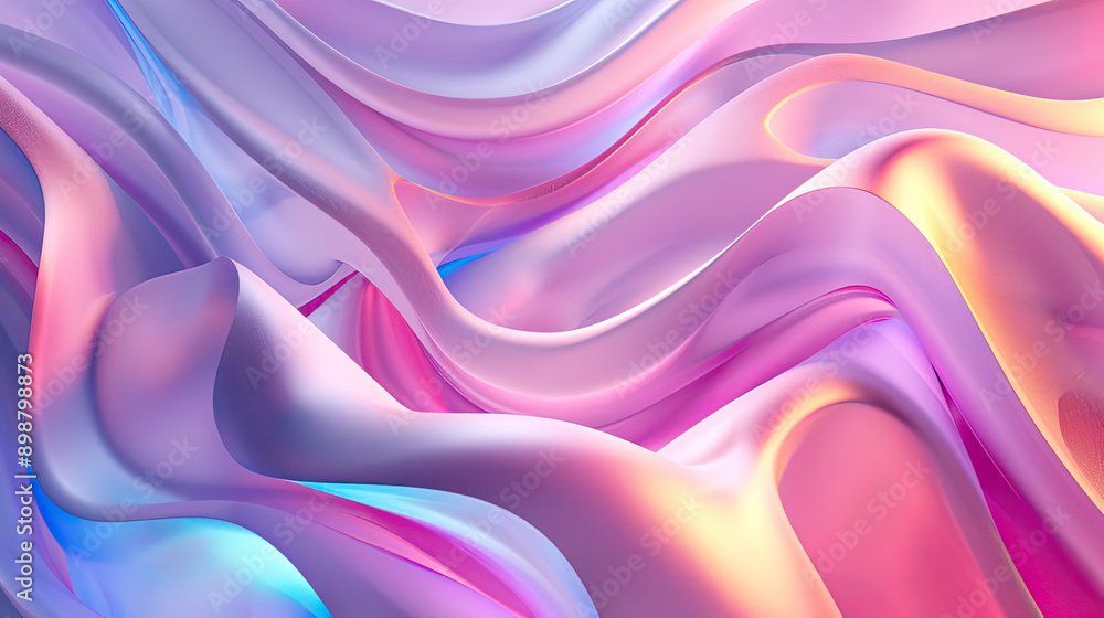 Fototapeta premium Minimalist Fluidic Abstract Background with Minimalist forms Ai Generative