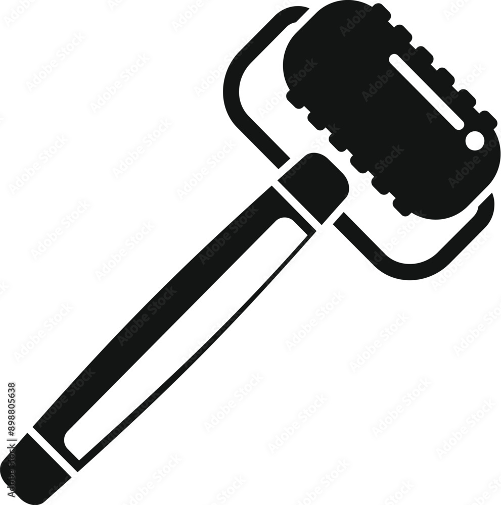 Electric razor cleaning brush removing hair icon in glyph style Electric razor cleaning brush removing hair icon in glyph style