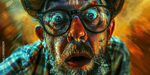 Old man portrait. The Rambling Rascal: Shenanigans and Stories of the Big Talker