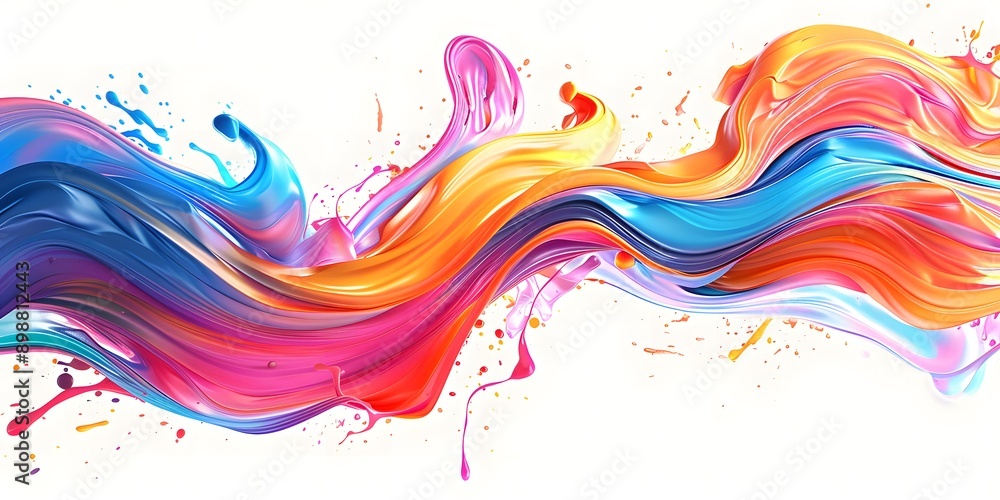 abstract splash background with ribbon and wave brush paint strokes abstract splash background with ribbon and wave brush paint strokes