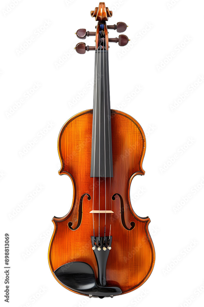 Fototapeta premium [Transparent Background PNG]Violin on White Background