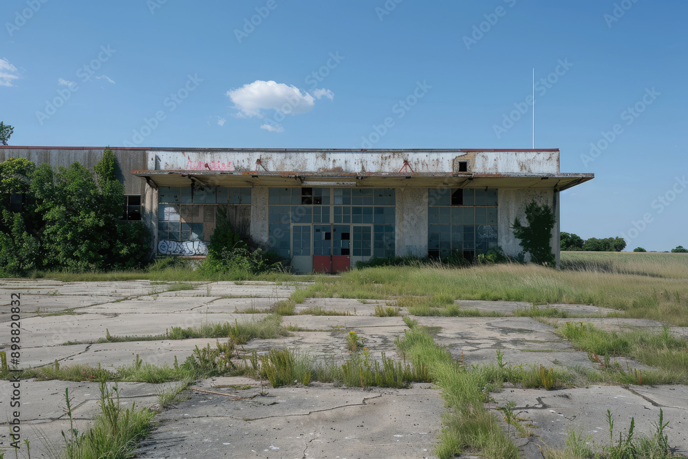 Abandoned aerodrome terminal building serves as ghostly reminder Abandoned aerodrome terminal building serves as ghostly reminder