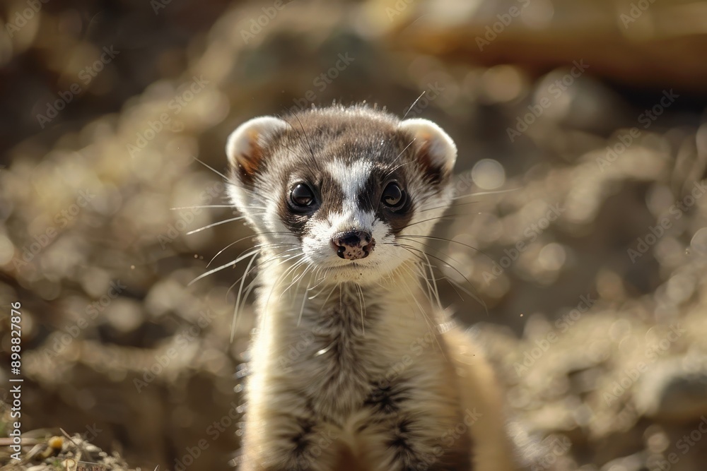 Fototapeta premium Endangered black footed ferret