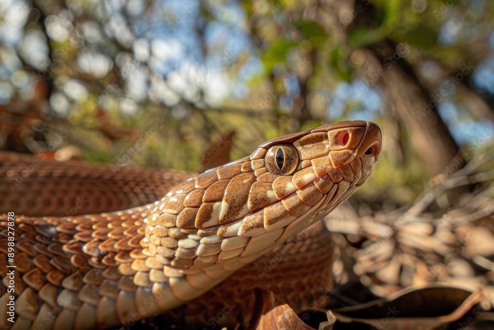 Fototapeta premium Eastern Brown Snake ready to strike