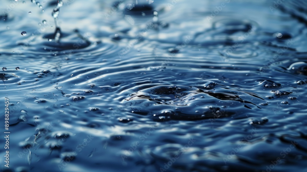 Rippling water glimmers under soft light in a calm natural setting Rippling water glimmers under soft light in a calm natural setting