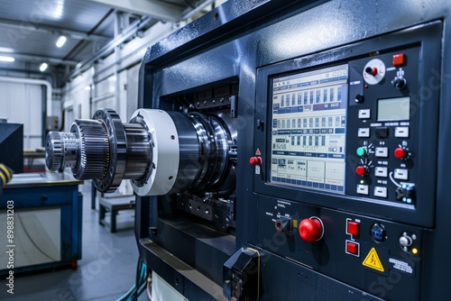 Wallpaper Mural Precision CNC Machining Center Performing Complex Milling Operation on Metal Workpiece Torontodigital.ca