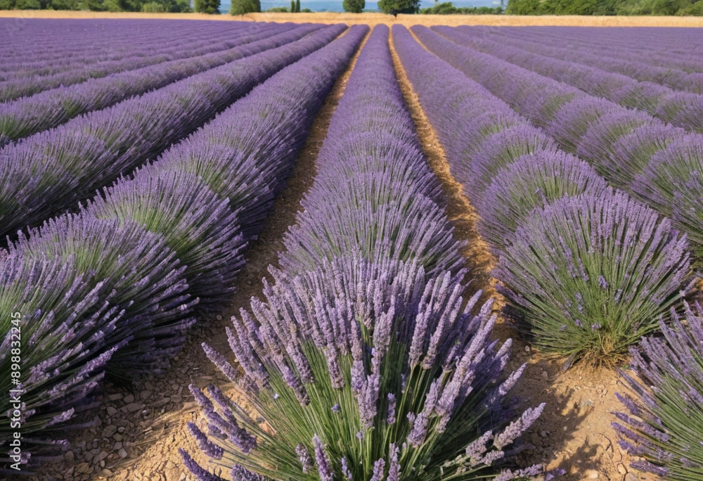 A field of lavender in Provence, France. A field of lavender in Provence, France.