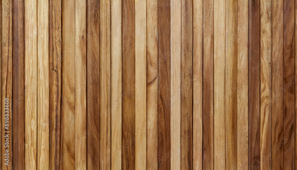Fototapeta premium Vertical Planks of Natural Wood in Various Shades Creating a Seamless Wooden Texture Background for Rustic and Modern Design Projects