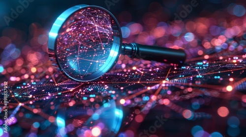 Magnifying Glass on Table