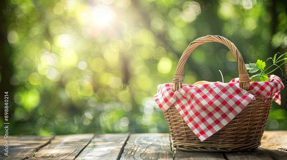 Picnic Basket Ready for a Day Out in Nature Picnic Basket Ready for a Day Out in Nature