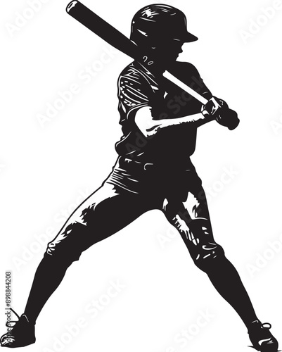 woman girl baseball batter silhouette