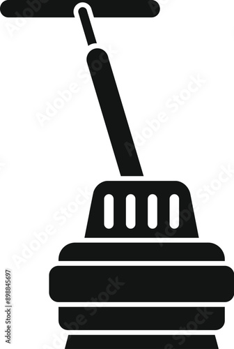 Floor polishing machine using for cleaning service, housework equipment, household appliance