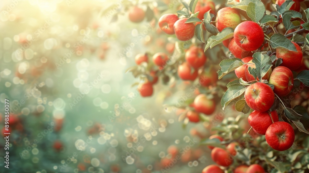 Tree Laden With Red Apples Tree Laden With Red Apples