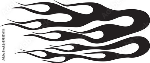 Flames Stencil Outline Silhouette Ghost Flame Fire Tattoo Car Motorcycle Cricut Flames file decal design