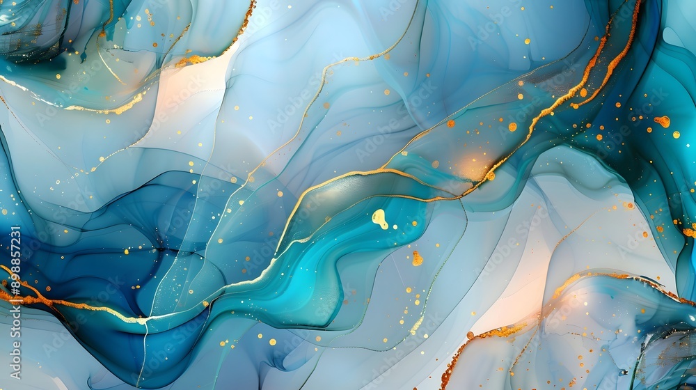 Obraz premium vibrant painting featuring expressive splatters on a textured surface
