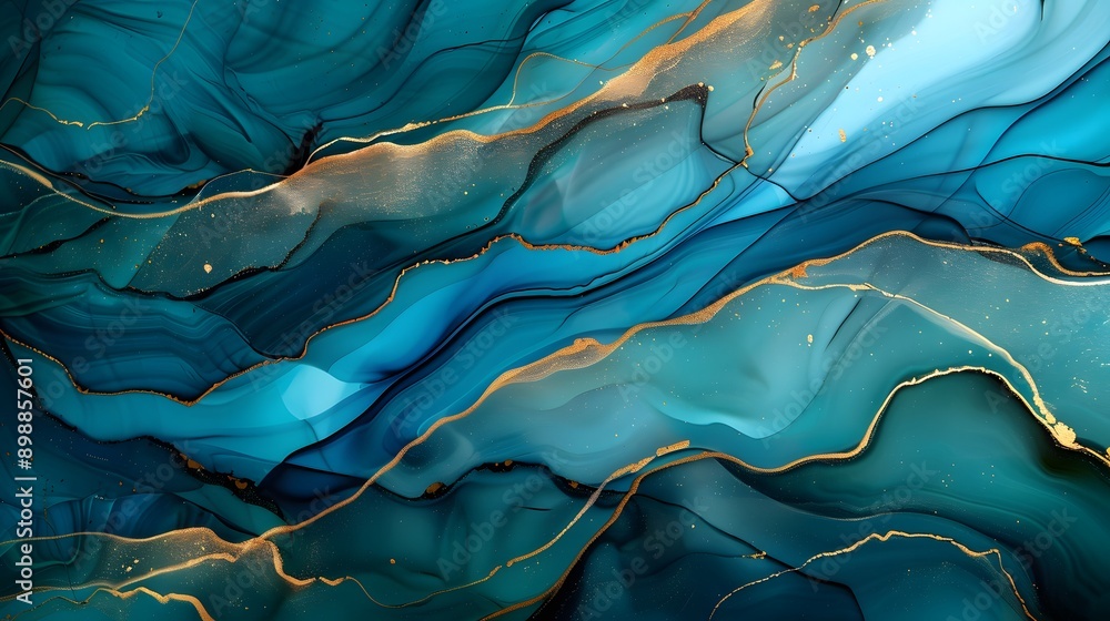 Obraz premium dynamic abstract artwork with intricate splatters creating visual interest