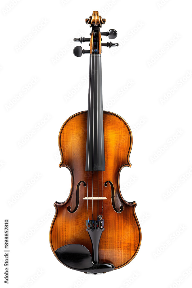 Fototapeta premium [Transparent Background PNG]Violin on a White Background