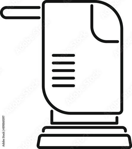 Professional cleaning equipment icon showing a floor polisher for cleaning services and housekeeping