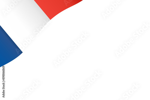 Flag of France background waving flag gradient texture vector illustration clipart for decoration ceremony. Shiny silk 3D French flag 300dpi.