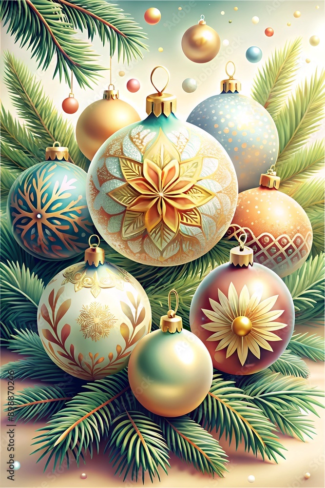 christmas balls with christmas tree christmas balls with christmas tree