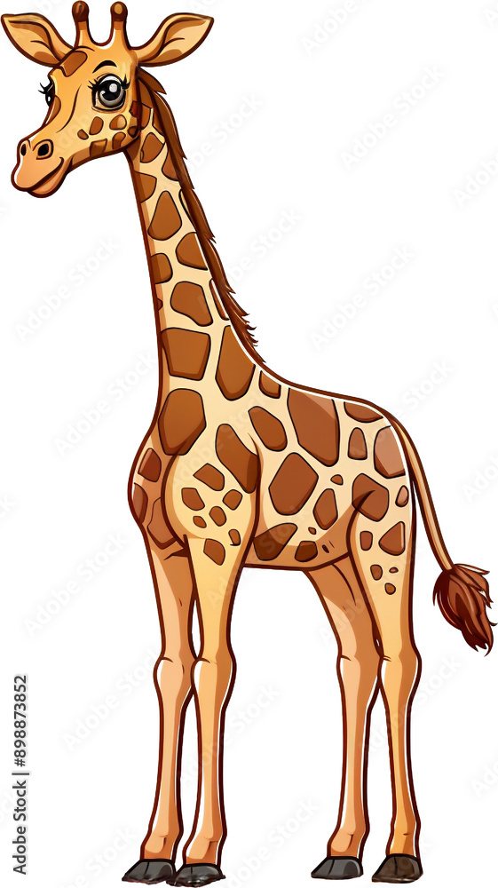 Naklejka premium 목이 긴 기린, 기린, 동물,long neck giraffe, giraffe, animal