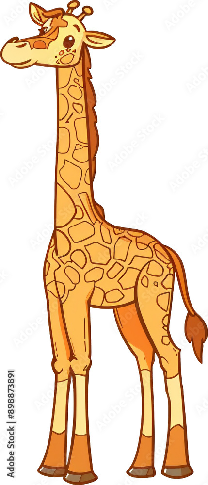 Naklejka premium 목이 긴 기린, 기린, 동물,long neck giraffe, giraffe, animal