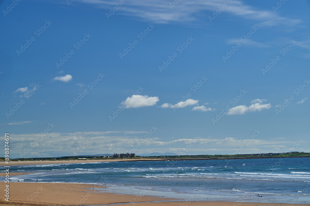 ocean bay ireland sand beach blue sky ocean bay ireland sand beach blue sky