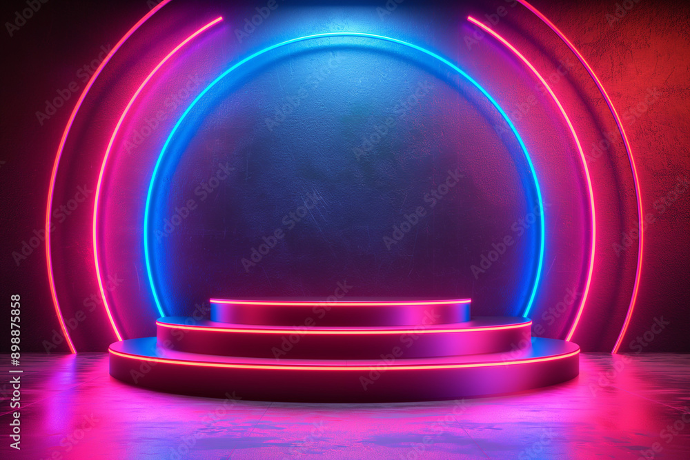 neon podium product presentation neon podium product presentation