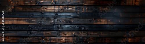 Obraz na płótnie Burnt wood texture with charred and raw sections. Banner with copy space w salonie