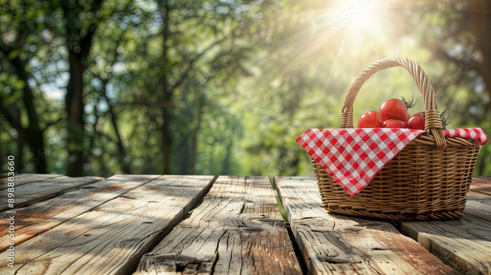 Picnic Basket Ready for a Day Out in Nature Picnic Basket Ready for a Day Out in Nature