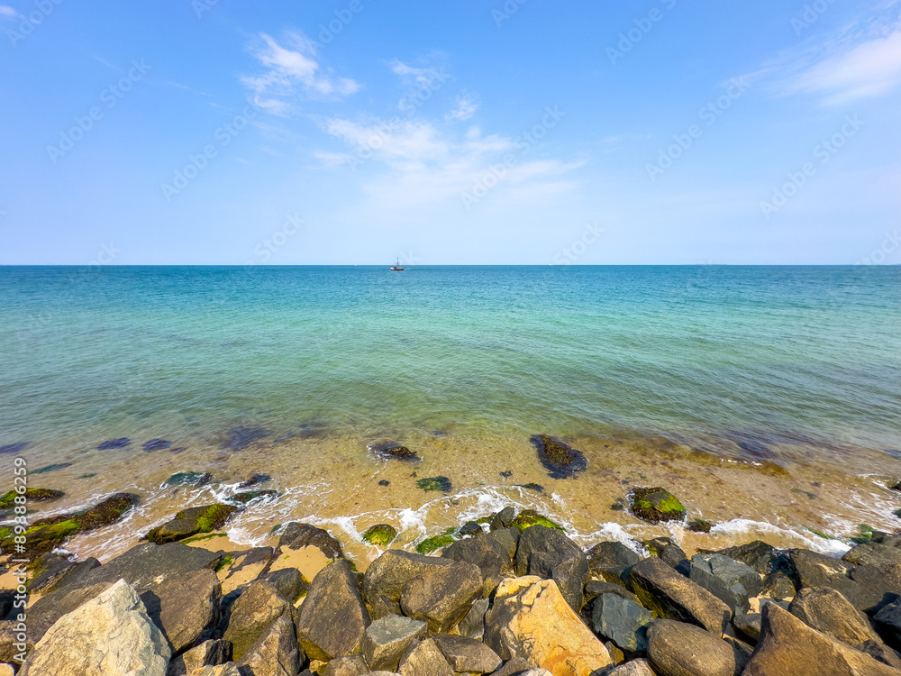 Rocky shores of Marthas Vineyard Massachusetts USA Rocky shores of Marthas Vineyard Massachusetts USA
