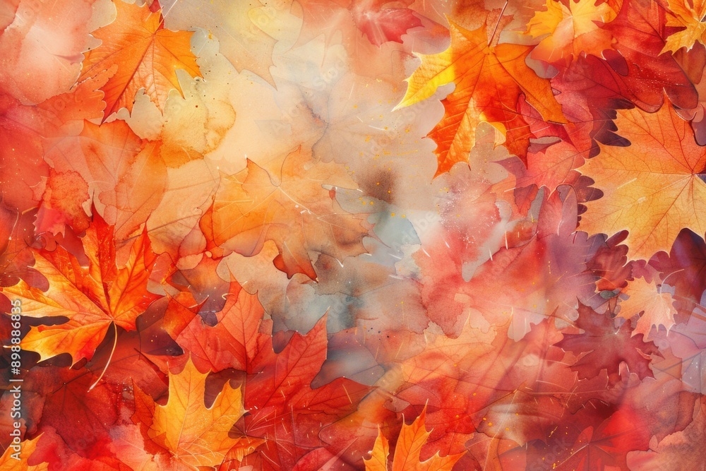 A colorful illustration of a bunch of leaves in various shapes and sizes A colorful illustration of a bunch of leaves in various shapes and sizes