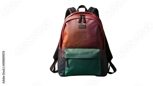 backpack back to school concept on white background space for text