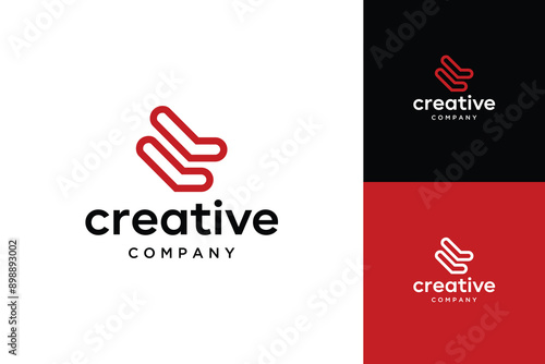 Creative Initial letter of  name company ,icon vector logo design minimalist