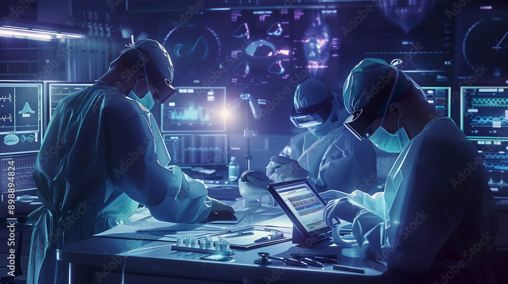 Doctors in Hazmat Suits and Masks Working in Lab: High-Resolution Photo Capturing Medical Professionals in Protective Gear Conducting Research or Testing in a Laboratory Setting Doctors in Hazmat Suits and Masks Working in Lab: High-Resolution Photo Capturing Medical Professionals in Protective Gear Conducting Research or Testing in a Laboratory Setting