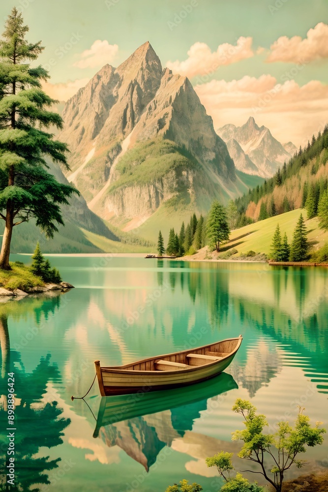 Obraz premium lake in the mountains