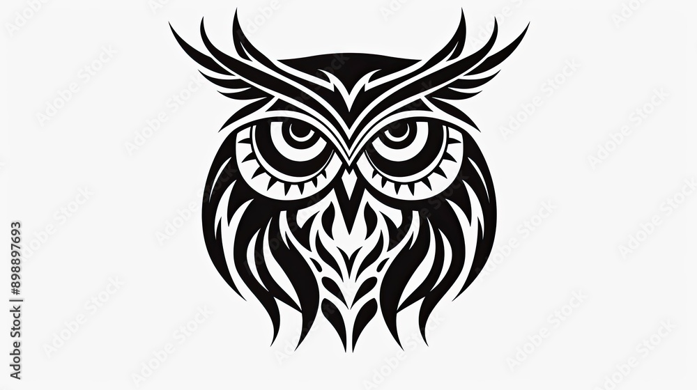 Fototapeta premium eagle owl illustration