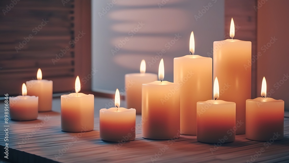 Meditative Space Adorned with Soft Candlelight for a Calming and Tranquil Atmosphere


