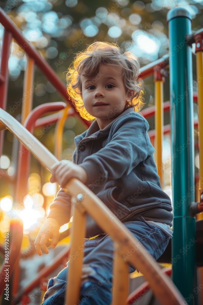 Kids having fun on the playground Generative AI Kids having fun on the playground Generative AI