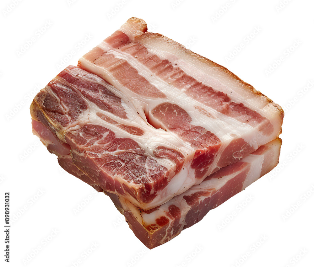 Peameal bacon isolated on transparent background Peameal bacon isolated on transparent background