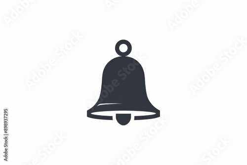 Silhouette of a Bell Icon: Elegance in Minimalism