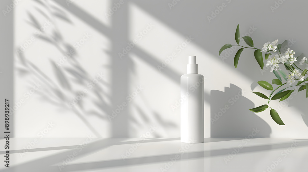 Make up 3d style images. Plastic package for beauty products for your design and logo, blank mock up on white background. Make up 3d style images. Plastic package for beauty products for your design and logo, blank mock up on white background.