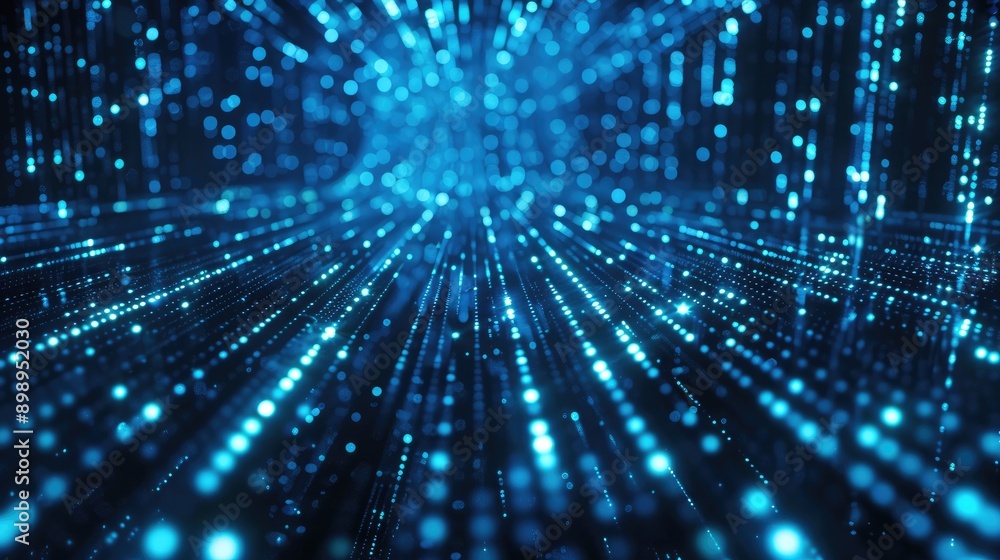 Abstract blue tech background with bright glowing lines, representing advanced data technology and networks. Abstract blue tech background with bright glowing lines, representing advanced data technology and networks.