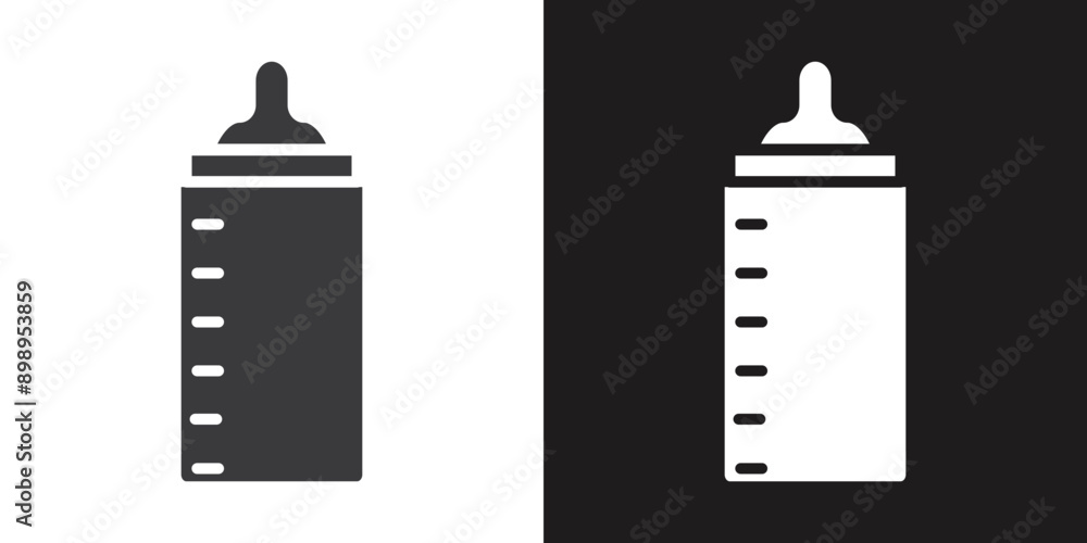 baby sippy icon Flat set in black and white color outline vector baby sippy icon Flat set in black and white color outline vector