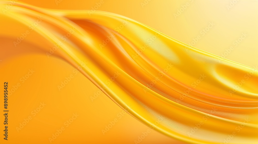 A yellow fabric with a wave pattern A yellow fabric with a wave pattern