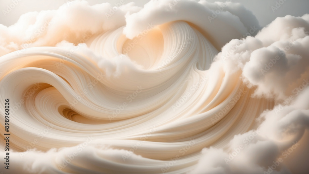 Swirling Creamy Whip Forming Intricate Waves Pattern in Soft Beige Tones
Swirling Creamy Whip Forming Intricate Waves Pattern in Soft Beige Tones