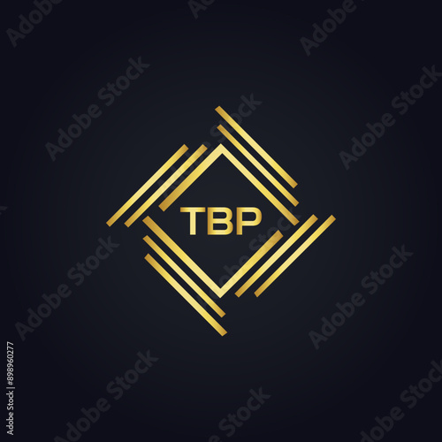 TBP logo. T B P design. White TBP letter. TBP, T B P letter logo design. T B P letter logo design in GOLD, GOLDEN LOGO, THREE, style. letter logo set in one artboard. T B P letter logo vector design. photo