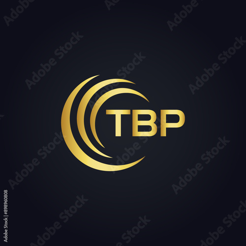 TBP logo. T B P design. White TBP letter. TBP, T B P letter logo design. T B P letter logo design in GOLD, GOLDEN LOGO, THREE, style. letter logo set in one artboard. T B P letter logo vector design. photo